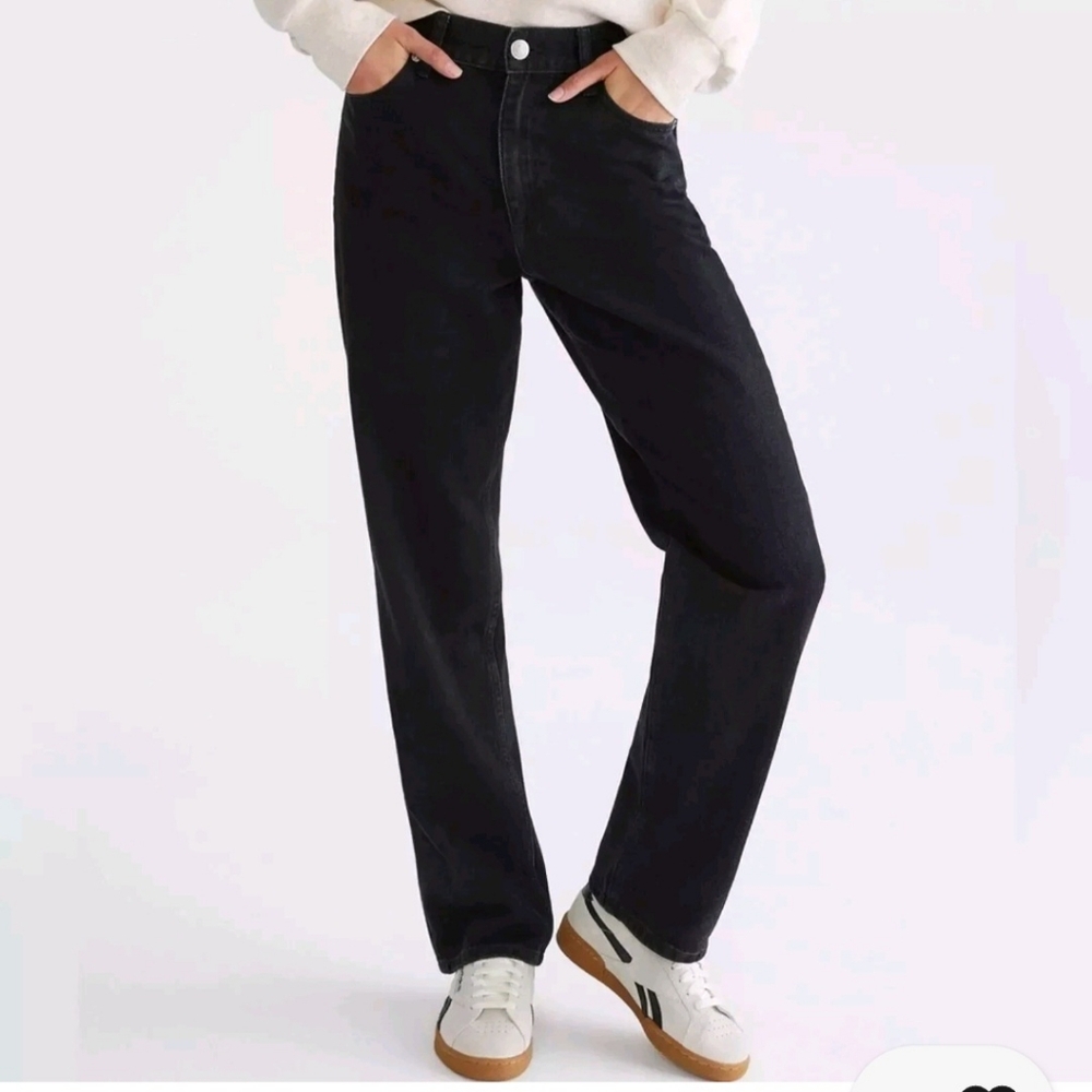 Aeropostale Aero High Rise Baggy Jeans Size 14 NWT Black Style 9854AS